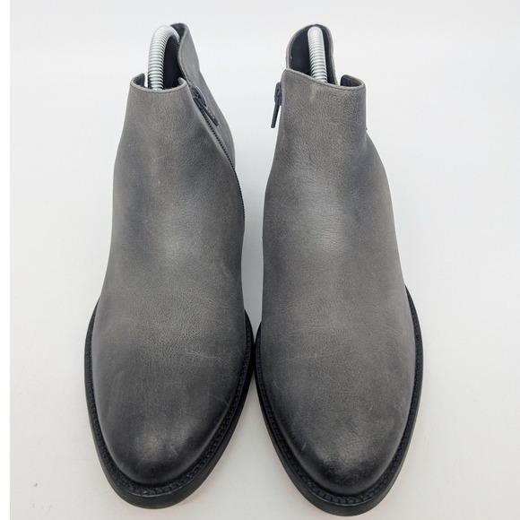 Vaneli Women Size 10M Gray Side Zip Ankle Boots Block Heel Pointed Toe - Picture 2 of 13